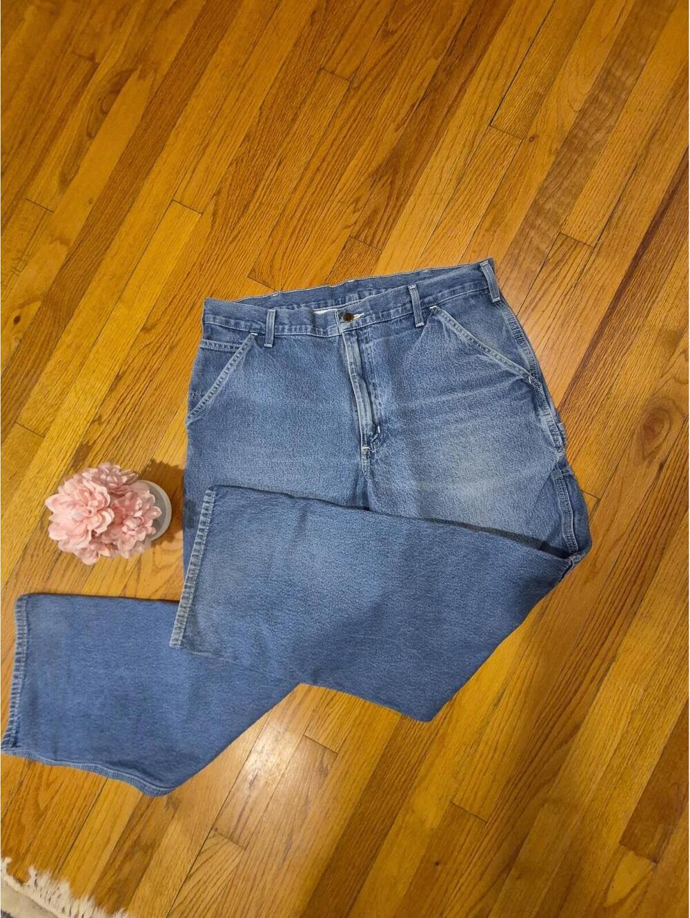 Carhartt Loose Fit Utility Jeans Mens 36x28 Work Carpenter